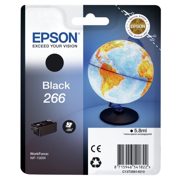 Cartuccia Epson C13T26614010 T266 Nero