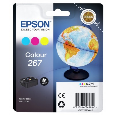 Cartuccia Epson C13T26704010 T267 Colore