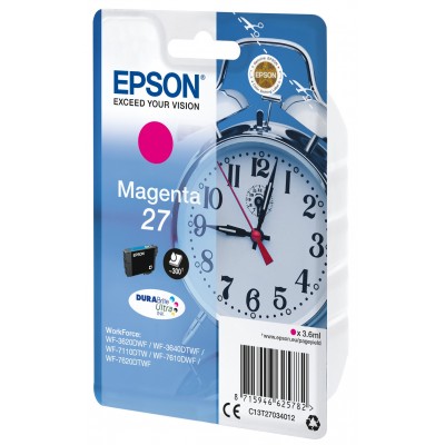 Cartuccia Epson d'inchiostro magenta C13T27034012 T2703 ~300 pagine 3,6ml