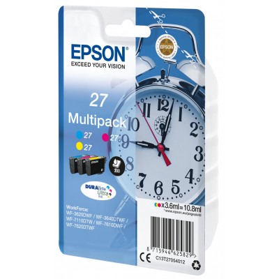 Multipack Epson ciano   magenta   giallo C13T27054012 T2705 3 Cartucce colore T2702 + T2703 + T2704