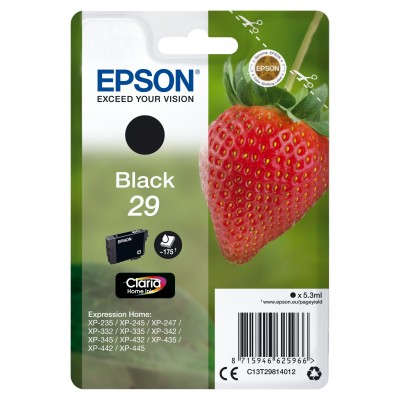 Cartuccia Epson d'inchiostro nero C13T29814012 T2981 ~175 pagine 5,3ml C13T29814010