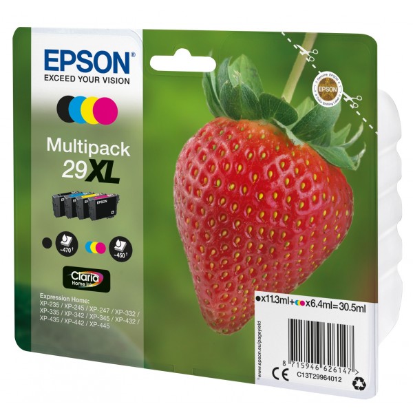 Multipack Epson nero / ciano / magenta / giallo C13T29964012 T2996