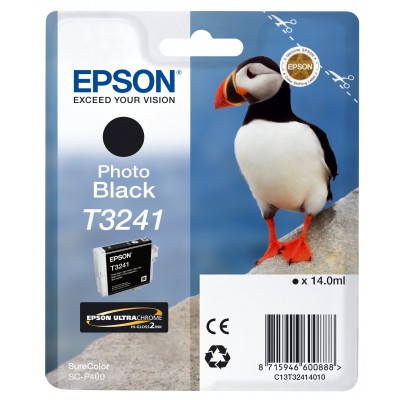 Cartuccia Epson C13T32414010 T3241 Nero Fotografico