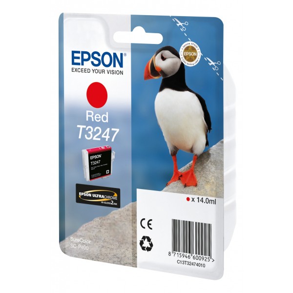 Cartuccia Epson C13T32474010 T3247 Rosso