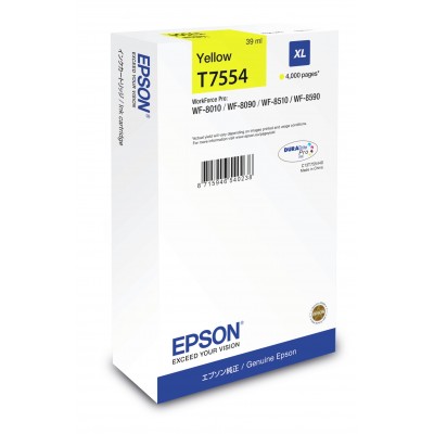 Cartuccia Epson C13T755440 T7554 Giallo XL