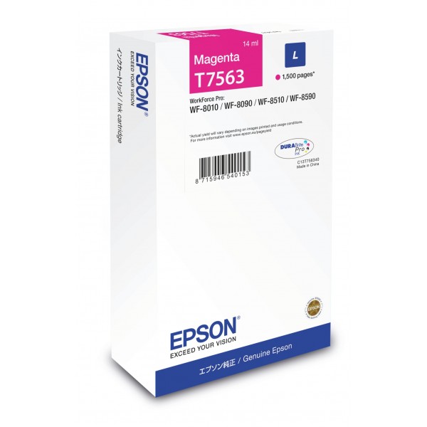 Cartuccia Epson C13T756340 T7563 Magenta