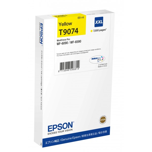 Cartuccia Epson C13T907440 T9074 Giallo XXL