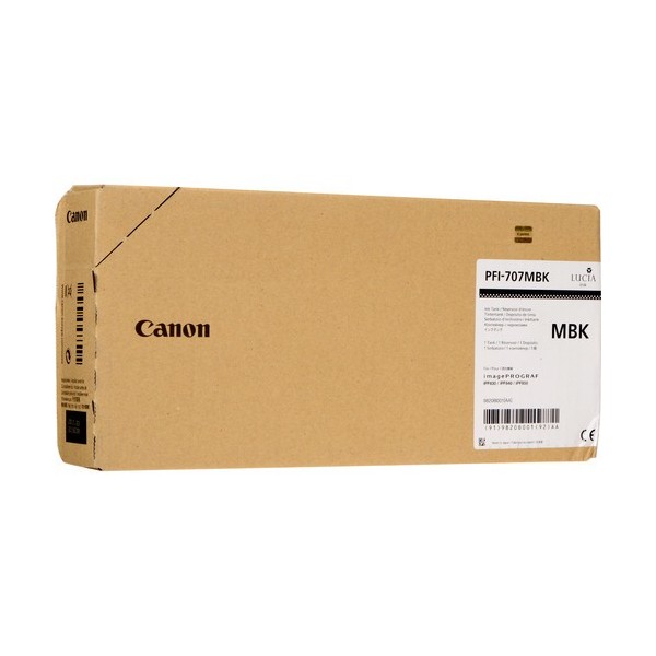 Cartuccia Canon PFI-707mbk 9820B001 Nero Opaco