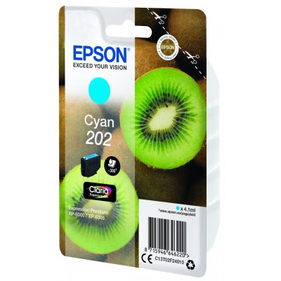 Cartuccia Epson d'inchiostro ciano C13T02F24010 202 300 pagine 4.1ml