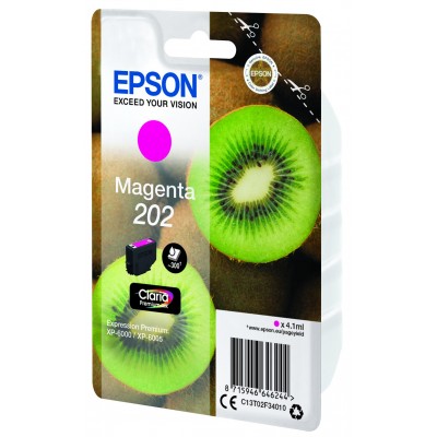 Cartuccia Epson d'inchiostro magenta C13T02F34010 202 300 pagine 4.1ml