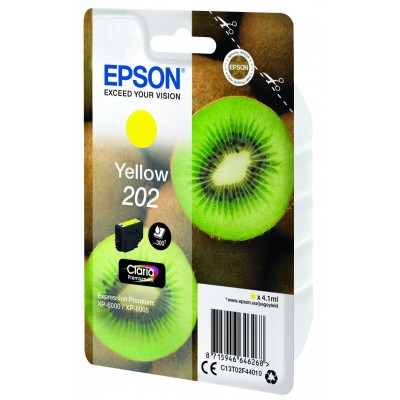 Cartuccia Epson d'inchiostro giallo C13T02F44010 202 300 pagine 4.1ml