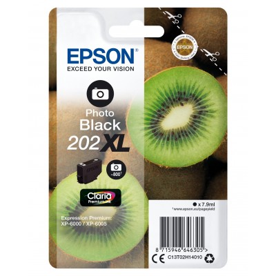 Cartuccia Epson d'inchiostro Nero (Foto) C13T02H14010 202XL 7.9ml