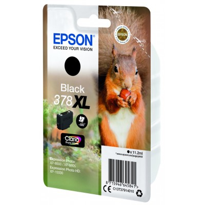 Cartuccia Epson d'inchiostro nero C13T37914010 378XL 500 pagine 11.2ml