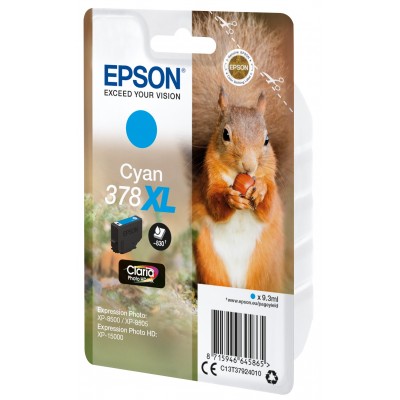 Cartuccia Epson d'inchiostro ciano C13T37924010 378XL 830 pagine 9.3ml