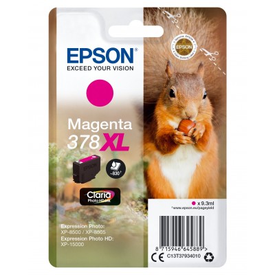 Cartuccia Epson d'inchiostro magenta C13T37934010 378XL 830 pagine 9.3ml