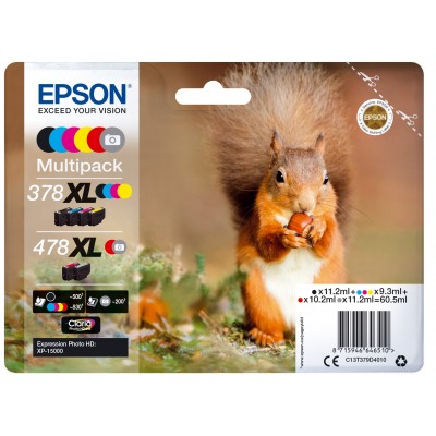 Epson Multipack    Rosso   Grigio C13T379D4010 378XL   478XL