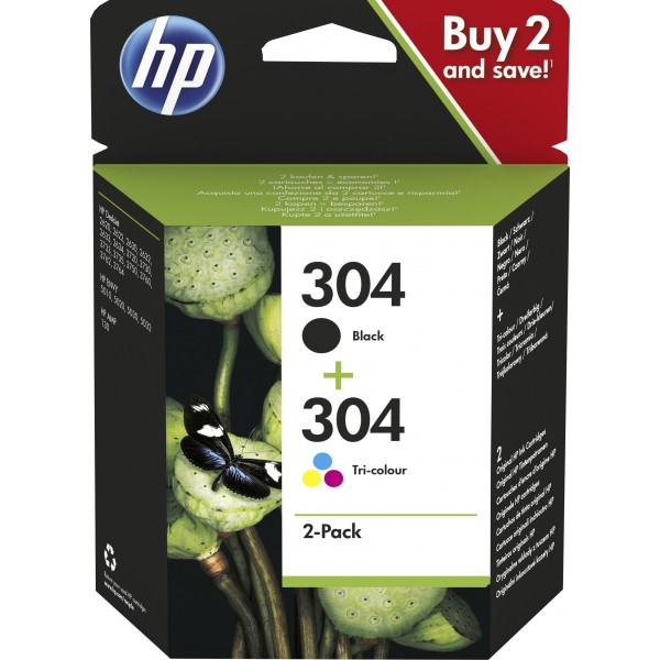 HP Multipack nero / differenti colori 3JB05AE 304