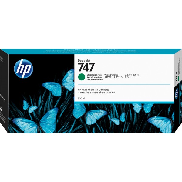 Cartuccia HP d'inchiostro Chromatic Green P2V84A 747 300ml