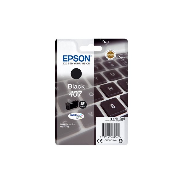 Cartuccia Epson d'inchiostro nero C13T07U140 407 2600 pagine 41,2ml