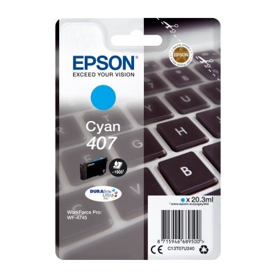 Cartuccia Epson d'inchiostro ciano C13T07U240 407 1900 pagine 20,3ml