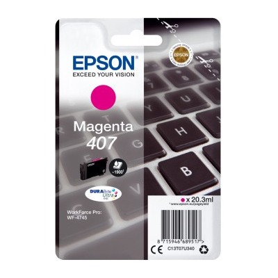 Cartuccia Epson d'inchiostro magenta C13T07U340 407 1900 pagine 20,3ml