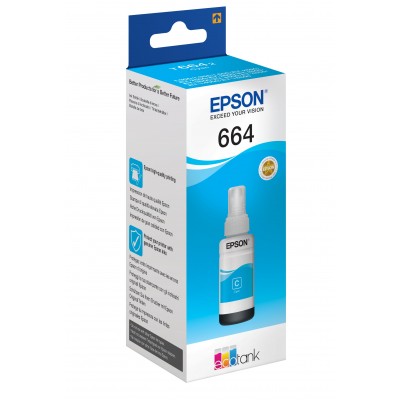 Cartuccia Epson d'inchiostro ciano C13T664240 664 7500 pagine 70ml