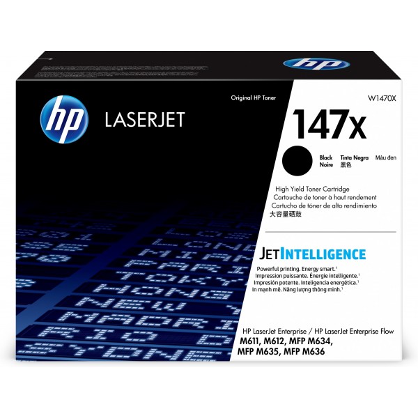 HP toner nero W1470X 147X 25200 pagine