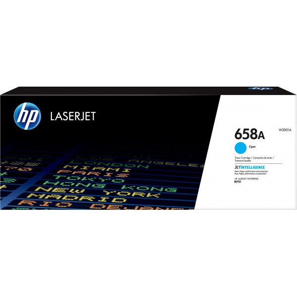 HP toner ciano W2001A 658A 6000 pagine