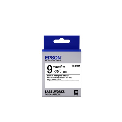 Nastro Epson Laminato Nero Su Bianco C53S653003 LK-3WBN