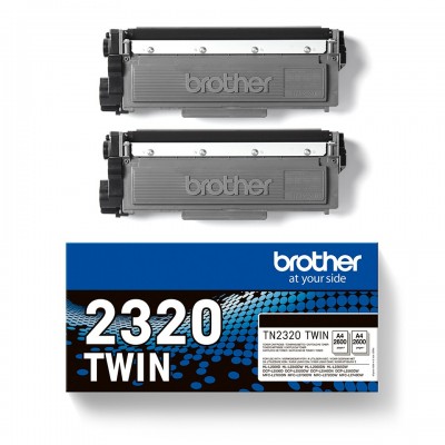 Multipack Brother nero TN-2320TWIN 2320 2600 Pagine 2600 pagine