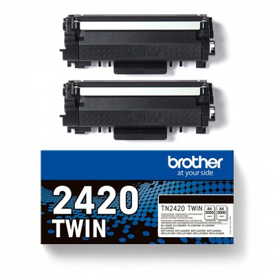 Multipack Brother nero TN-2420TWIN 2420 3000 Pagine