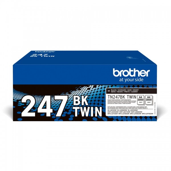 Multipack Brother nero TN-247BKTWIN 247 ~3000 Pagine