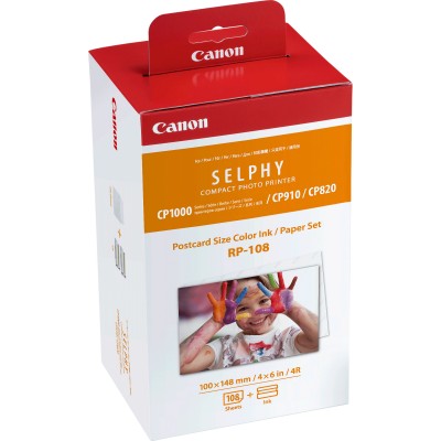 Value Pack Canon differenti colori RP-108 8568B001 100 x 148 mm, 108 fogli, 2 cartucce colorate