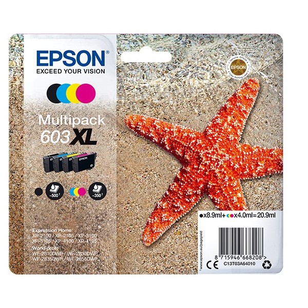 Multipack Epson nero / ciano / magenta / giallo C13T03A64010 603XL