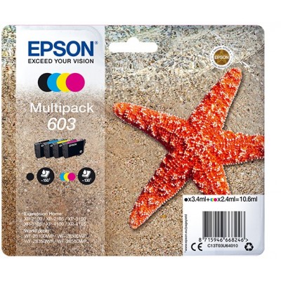 Multipack Epson nero   ciano   magenta   giallo C13T03U64010 603