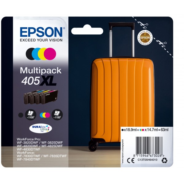 Multipack Epson nero / ciano / magenta / giallo C13T05H64010 405XL