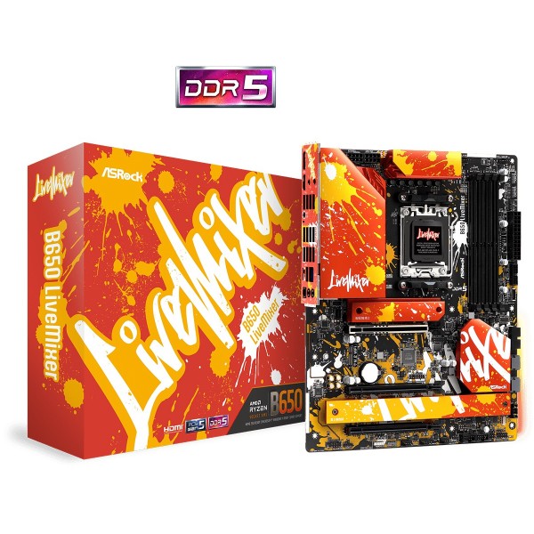 Scheda Madre Asrock B650 LiveMixer AM5 ATX