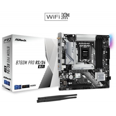 Scheda madre ASROCK B760M PRO RS D4 WIFI socket 1700