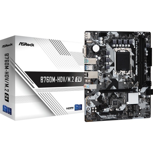 Scheda madre ASROCK B760M-HDV/ M.2 D4 socket 1700