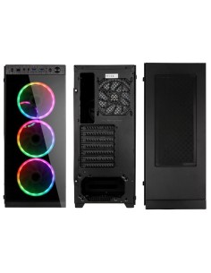 Case Kolink Horizon RGB Midi-Tower Tempered Glass Nero