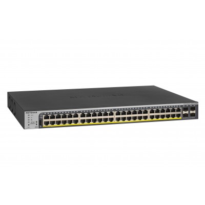 Switch NETGEAR GS752TPP Gestito L2 L3 L4 Gigabit Ethernet 10 100 1000 Supporto Power over Ethernet (PoE) 1U Nero