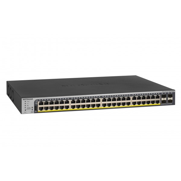 Switch NETGEAR GS752TPP Gestito L2/L3/L4 Gigabit Ethernet 10/100/1000 Supporto Power over Ethernet (PoE) 1U Nero