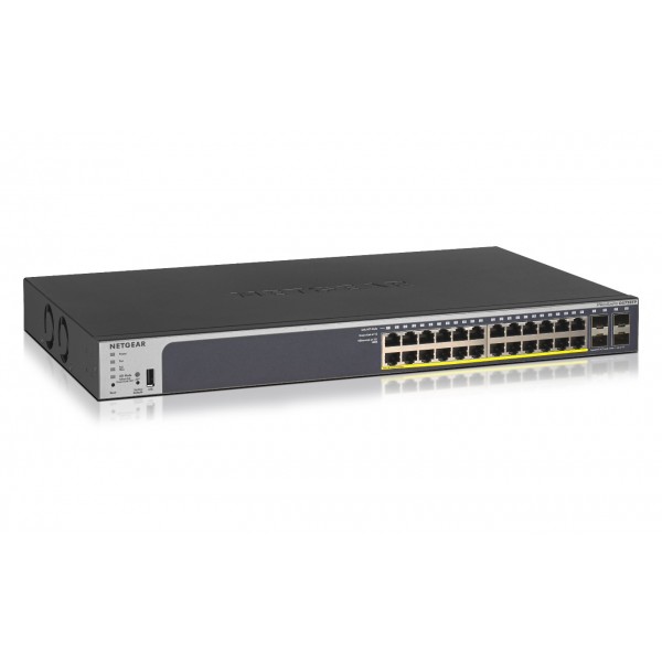 Switch NETGEAR GS728TP Gestito L2/L3/L4 Gigabit Ethernet 10/100/1000 Supporto Power over Ethernet (PoE) 1U Nero