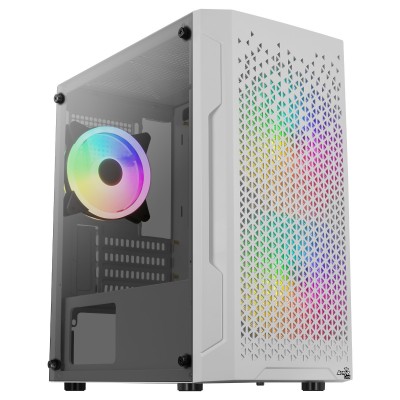 Case Aerocool Trinity Mini-Tower V3 Vetro temperato bianco