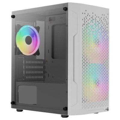 Case Aerocool Trinity Mini-Tower V3 Vetro temperato bianco