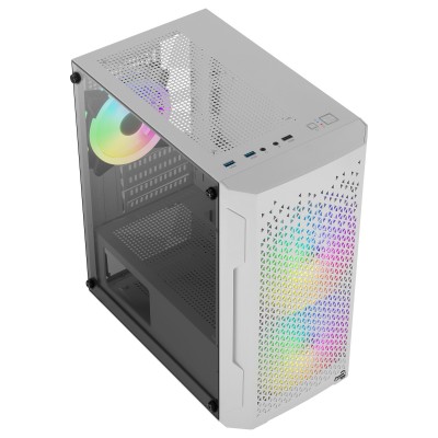 Case Aerocool Trinity Mini-Tower V3 Vetro temperato bianco