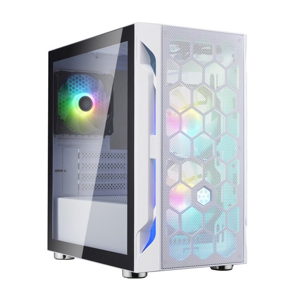 Case SilverStone Fara H1M Pro Micro-ATX Vetro Temperato Bianco