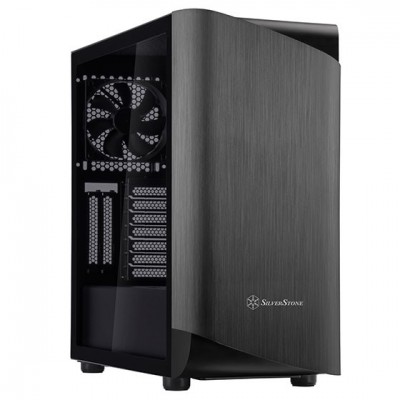 Case SilverStone Seta A1 Midi-Tower Vetro Temperato Nero