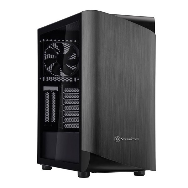 Case SilverStone Seta A1 Midi-Tower Vetro Temperato Nero