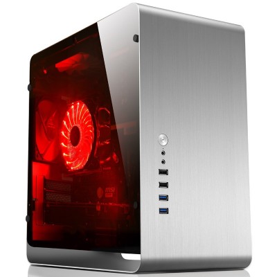 Case Jonsbo UMX3 Window Micro ATX Vetro Temperato Silver